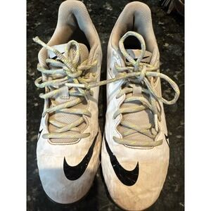 Nike Hyperdiamond 4 Pro MCS Womens Softball Cleats Molded Plastic White, Size 8